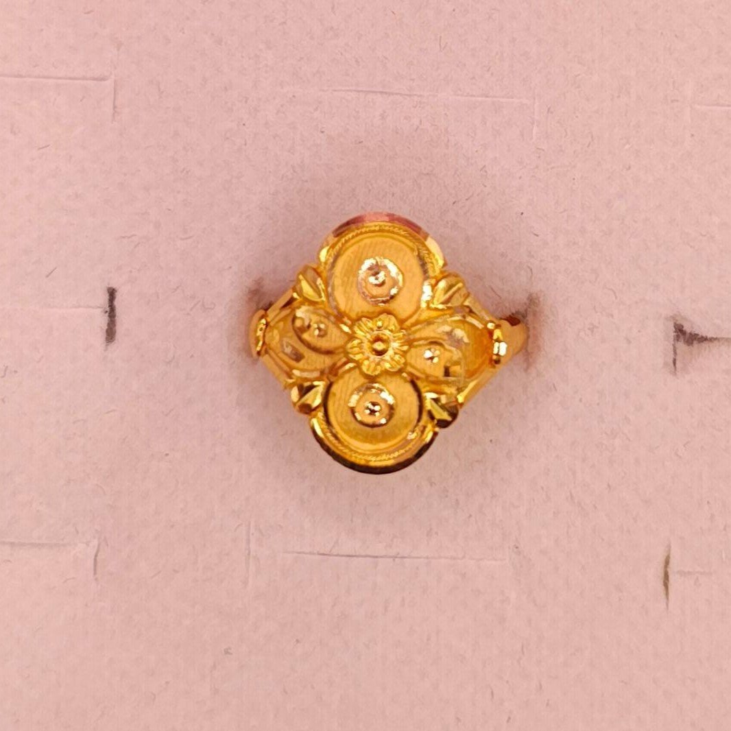 18K Gold Twin-Circle Ring (1.81g)