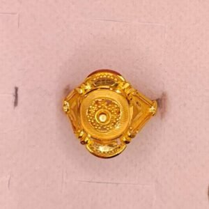 18K Gold Circular Filigree Ring (1.97g)