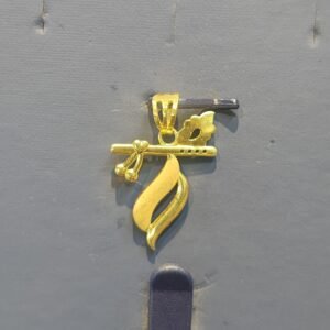 18kt Gold Krishna Flute Pendant